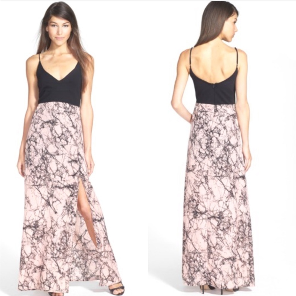 LIKE MYNDED “Colette” V-Neck Maxi Dress
